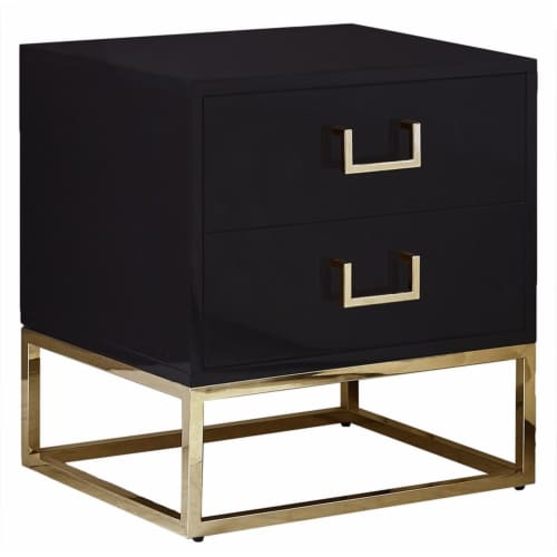 Meridian Furniture Gold Black Nova Side Table Meridian Furniture Gold Black Nova Side Table