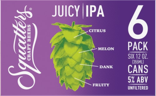 Squatters® Juicy IPA Craft Beer Perspective: back