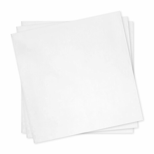 White Linen-Like Premium Paper Beverage/Cocktail Napkins (600 Napkins) Perspective: back