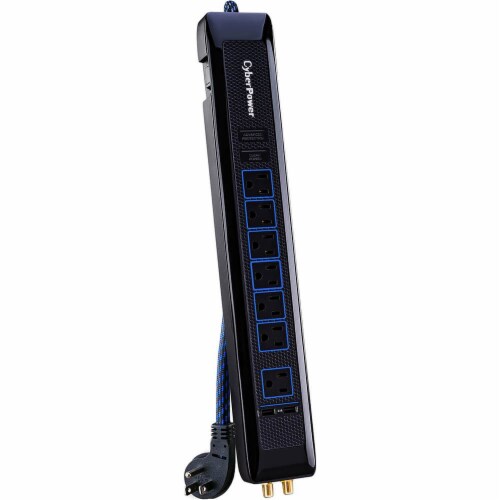 CyberPower HT705UC Power Strip Surge Protector - 7-Outlets Perspective: back