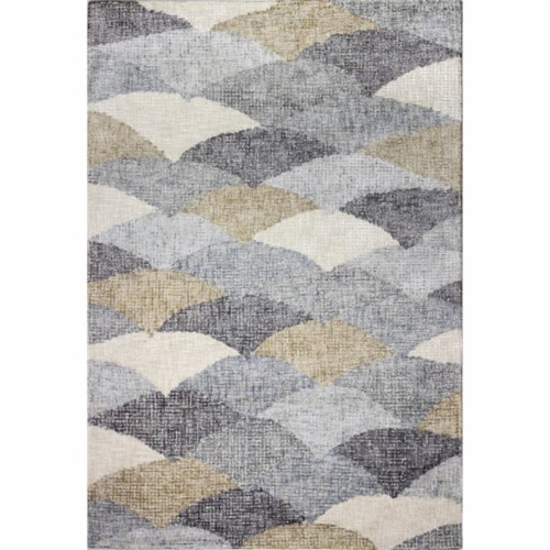 Bashian L124-MULTI-4X6-LM103 3 ft. 6 in. x 5 ft. 6 in. Luminous Collection Contemporary Visco Perspective: back