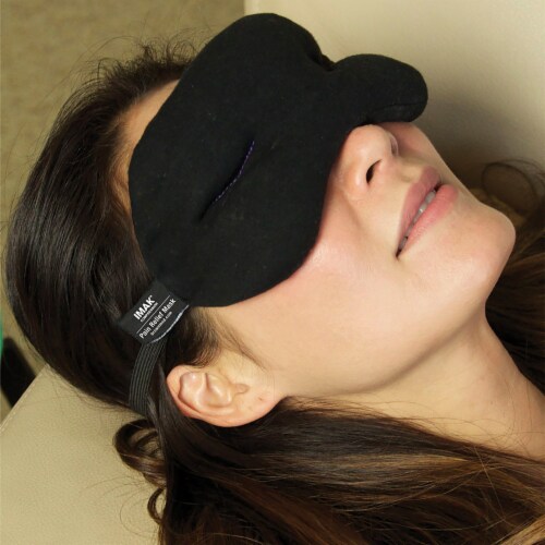 IMAK Eye Pillow Reusable Cotton / Elastic / ergoBeads Cold Therapy Mask Perspective: back
