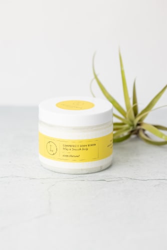 Grapefruit Body Salt Scrub - Moisturizing and fresh Perspective: back