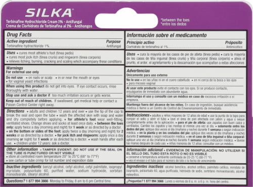 Silka® Athlete's Foot Cream Perspective: back