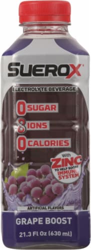 SueroX® Grape Boost Electrolyte Beverage Perspective: back