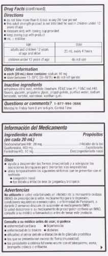 Tukol® Max Strength Severe Congestion & Cough Medicine Perspective: back
