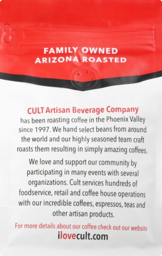 Cult French Roast Dark Roast Whole Bean Coffee Perspective: back