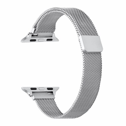 Infinity Skinny Silver Stainless Steel Band for Apple Watch 1,2,3,4,5,6 & SE - Size 42mm/44mm Perspective: back