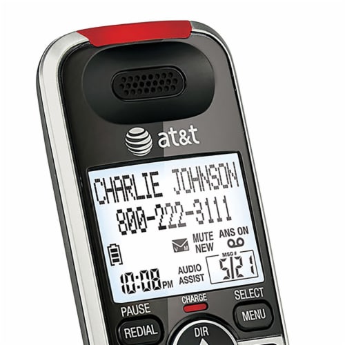 Vtech DECT 6.0 Technology Cordless Answering System with Caller ID Perspective: back