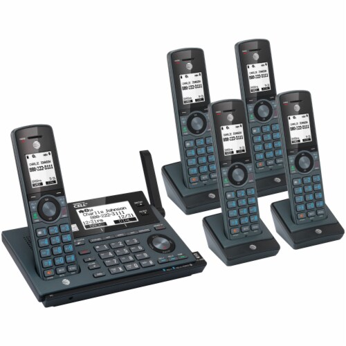 DECT 6.0 Connect-to-Cell™ Phone System (5 Handset) Perspective: back