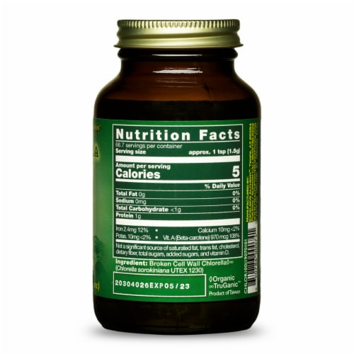 HealthForce SuperFoods Chlorella Manna Perspective: back