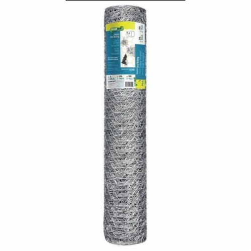 Garden Craft 18 in. H X 50 ft. L 20 Ga. Silver Poultry Netting Garden Craft 18 in. H X 50 ft. L 20 Ga. Silver Poultry Netting