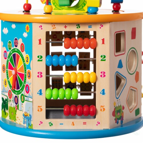 8 in 1 Colorful Attractive Wooden Kids Baby Activity Play Cube Fun Toy Center Shpilmaster One Size Harris Teeter