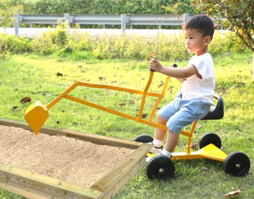 Playberg Metal Sand Digger Toy Crane with Wheels One Size Mariano s