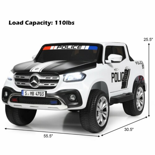 Ride on police sales car 2 seater