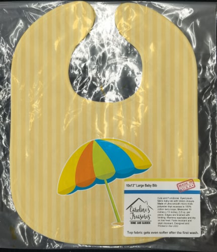 Carolines Treasures BB8643BIB Beach Umbrella Baby Bib Perspective: back