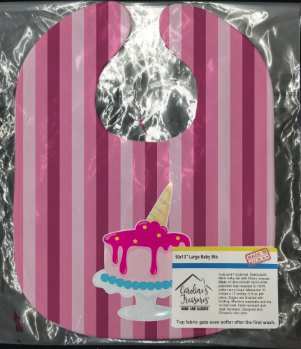 Carolines Treasures BB9061BIB Ice Cream Cone Cake Baby Bib Perspective: back