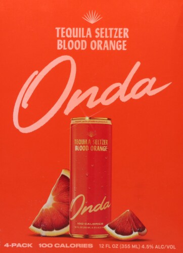 Onda Blood Orange Tequila Seltzer Perspective: back