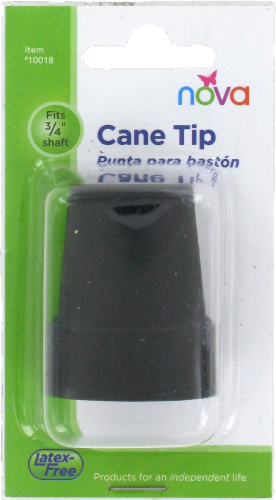 Nova Cane Tip 3/4" -  Black Perspective: back