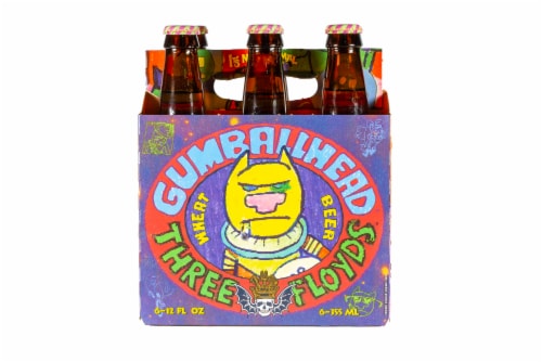 Three Floyds Gumballhead Wheat Ale Craft Beer Perspective: back