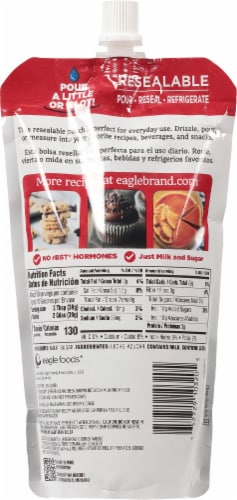 Eagle Brand Sweetened Condensed Milk Pouch Perspective: back