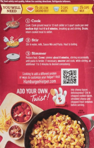 Hamburger Helper® Cheeseburger Macaroni Perspective: back