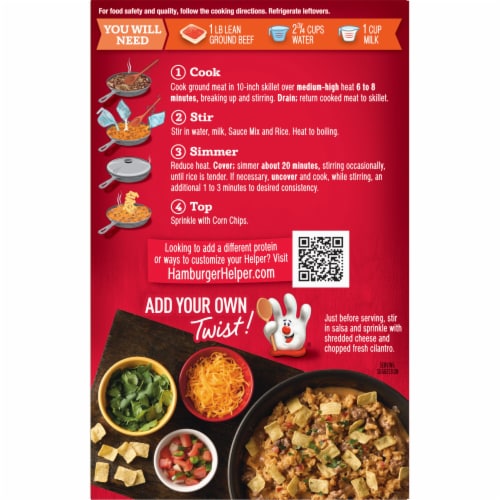 Hamburger Helper® Crunchy Taco Meal Kit Perspective: back
