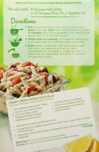 Betty Crocker™ Greek Suddenly! Pasta Salad™ Perspective: back