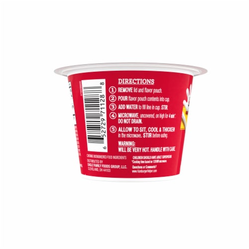 Hamburger Helper Cheeseburger Macaroni Microwave Cup Perspective: back