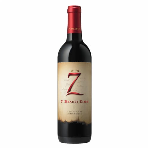 7 Deadly Zins Zinfandel Red Wine Perspective: back