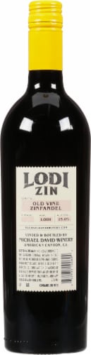 Michael David Winery Zinfandel Wine Perspective: back