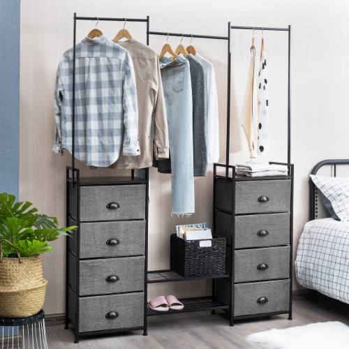 Large Clothes Bar Storage Cabinet