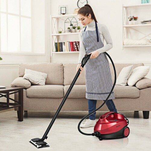 Costway 2000W Heavy Duty Steam Cleaner Mop Multi-Purpose W/19 Accessories 4.0 Bar 1.5L Perspective: back