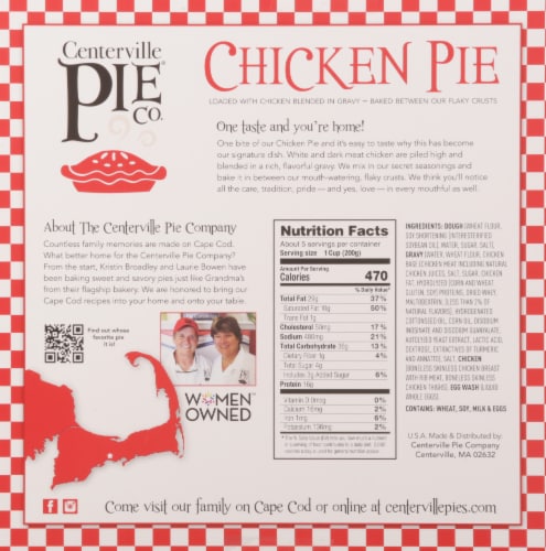 Centerville Pie Co® Chicken Pie Perspective: back
