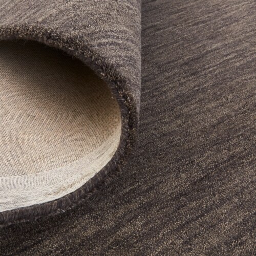 Feizy Rugs Charcoal Gray Luna Hand Woven Marled Wool Accent Rug Perspective: back