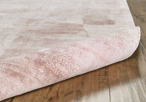 Feizy Rugs Pink Quartz Emory Handwoven Lustrous Viscose Accent Rug Perspective: back