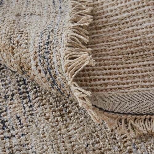 Feizy Caldwell Vintage Space Dyed Wool Rug - Latte Tan/Beige Perspective: back