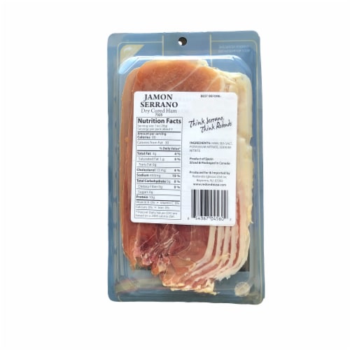 Forever Cheese Redondo Inglesias Presliced Jamon Serrano Dry Cured Ham Perspective: back