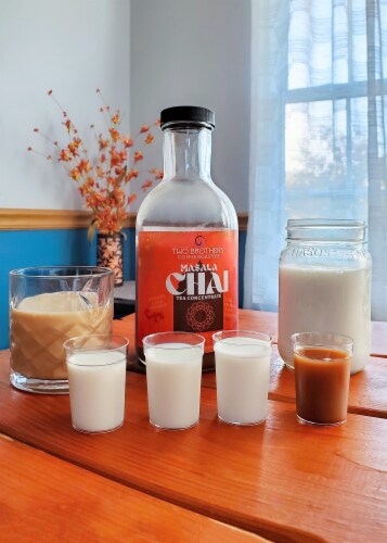 Two Brothers Coffee Roasters Masala Chai Tea Concentrate Perspective: back