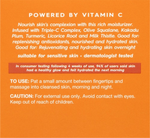 Avalon Organics® Vitamin C Renewal Creme Riche Perspective: back