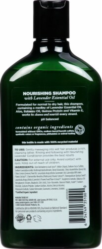 Avalon Organics® Nourishing Lavender Shampoo Perspective: back