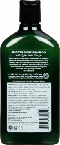 Avalon Organics® Smooth Shine Apple Cider Vinegar Shampoo Perspective: back