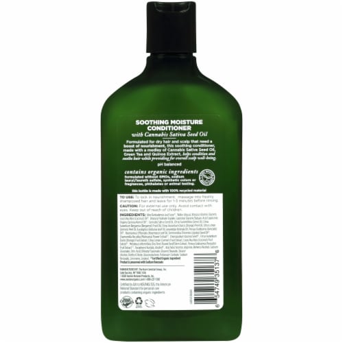 Avalon Organics Soothing Moisture Cannabis Sativa Seed Oil Conditioner Perspective: back