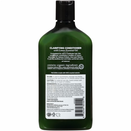 Avalon Organics® Lemon Clarify Conditioner Perspective: back