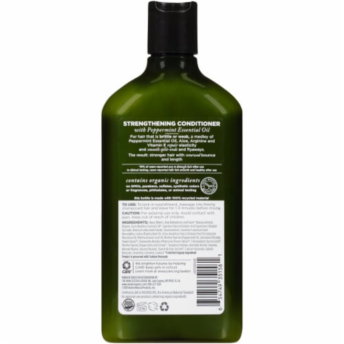 Avalon Organics® Strengthening Peppermint Conditioner Perspective: back