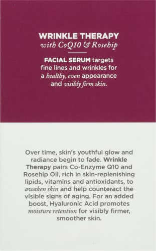 Avalon Organics Wrinkle Therapy Facial Serum Perspective: back