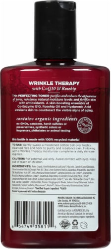 Avalon Organics Wrinkle Therapy Perfecting Toner Perspective: back