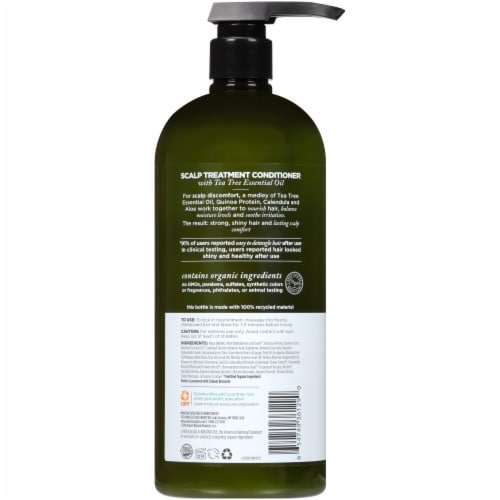 Avalon Organics Scalp Treatment Tea Tree Conditioner Perspective: back