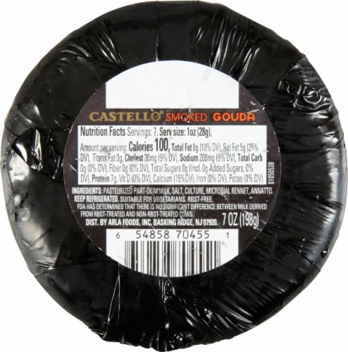 Castello® Smoked Gouda Cheese Perspective: back