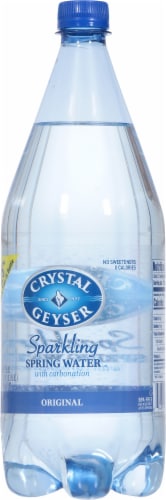 Crystal Geyser Sparkling Mineral Water Perspective: back
